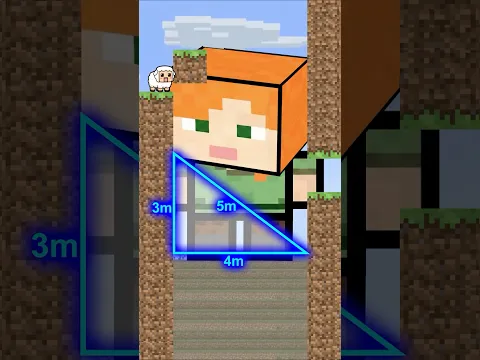 Mathematics vs. Minecraft Sheep Minigame Short-The Pythagoras' Theorem
