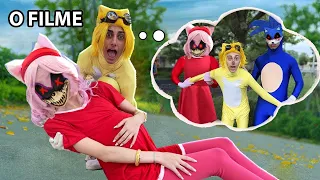 SONIC, AMY , KNUCKLES E TAILS O FILME 2 COMPLETO ( VIDEO DE 1 HORA - PART 3 ) NA VIDA REAL
