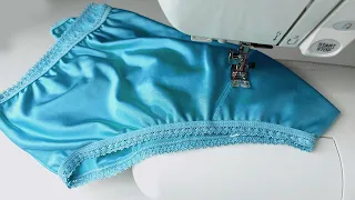 ✅🌺Panties with a high fit (without a pattern) in 11 minutes/easy sewing underwear