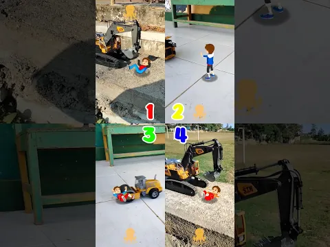 MANA PALING LUCU? YUTA DIL1NDAS ALAT BERAT RC #sakuralucu #vfx #excavator #toys #construction