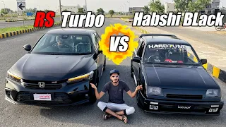 Honda Civic RS TURBO VS HABSHI BLACK 🤩 TEAM 4K