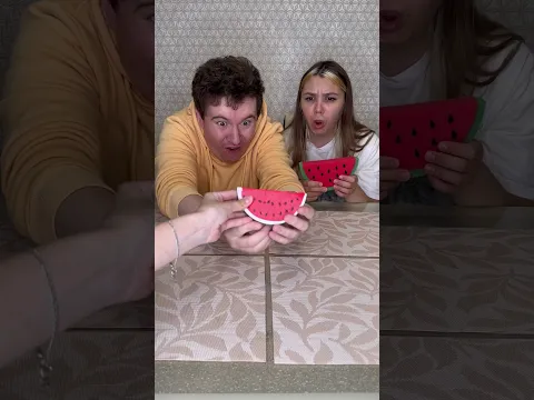 Choose food challenge 😂 Why was he replaced with a real watermelon? 🙄 #shorts Best video by Hmelkofm