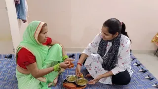अम्माजी की फरमाइश पर नेहा ने बनाये पुआ और भंडारे वाली सब्जी 😄😂🤣