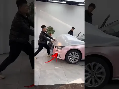 Teknik viral melepas stiker mobil#shorts