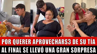 Por querer aprovechars3 de su tía, al final se llevó una gran sorpresa 😱😰