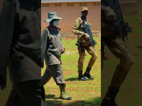 Museveni additional source of energy remains unknown to us, as his walk is remarkably vigorous.