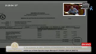 SESIÓN EXTRAORDINARIA CÁMARA DE SENADORES - 27.11.2025