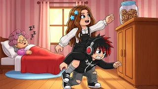 EU E DAVID ROUBAMOS TODOS OS BISCOITOS DA VOVÓ!! ROBLOX