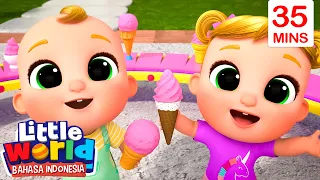 Waktunya Es Krim untuk Bayi! | Kartun Anak | Little World Bahasa Indonesia