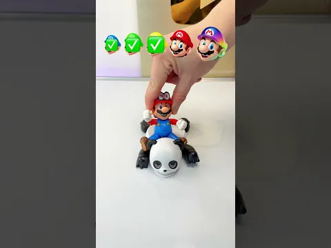 Will the PANDA survive all MARIOS?😲 #supermario
