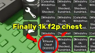 I GOT TOO MUCH F2P KITSUNE CHEST! | Grow a Garden