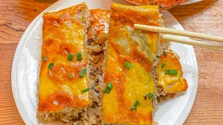 Street food, breakfast tofu skin
