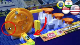 Marble Race: Friendly #13 - track with Ferris wheel lift by Fubeca's Marble Runs