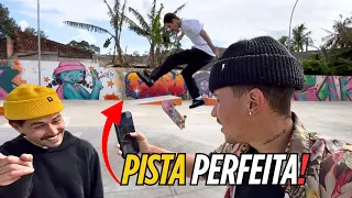 VISITANDO UMA PISTA DE SKATE PERFEITA - ROLÊ E GRAVAÇÃO 