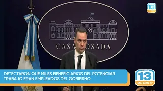 Detectaron que miles beneficiarios del Potenciar Trabajo eran empleados del gobierno