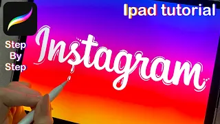 Liquid text animation in procreate | lettering liquid logo animation on iPad | for beginners