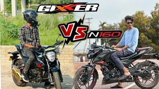 PULSAR N160 vs GIXXER-155. Konta best ai budget a? || BIKE Lover Bachelor ||