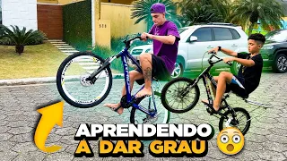 APRENDENDO A DAR GRAU NA BICICLETA!