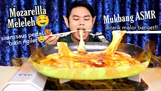 Mukbang ASMR Keju Mozarella Meleleh Pedas Level 999+