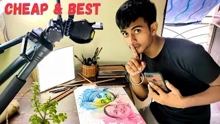 How I Record Art Videos ?? || Best & Cheapest setup 🔥