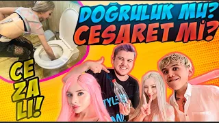 DOĞRULUK MU CESARET Mİ OYNADIK ! ( UZUNMAKARNA ELİNİ KLOZETE SOKTU )