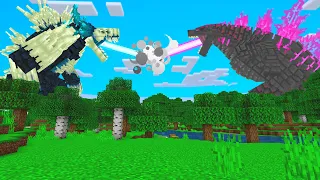 WARDENZILLA VS GODZILLA EVOLVED e  KING KONG na BATALHA DE MOBS do MINECRAFT!!