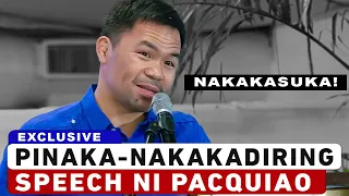 Ang Pinakanakakadiring Speech ni Manny Pacman Pacquiao