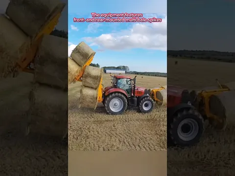 Shift 12 round bales at a time ##❗️❗️