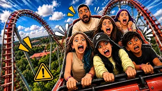 FICAMOS PRESOS NA MONTANHA RUSSA!! 😱um dia no HOPI HARI!! 