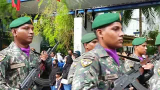 Military parade and prosession held to commemorate Independence..