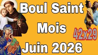 BOUL SAINT MOIS JUIN 2026 🔥  TOUT #BOULSAINT BOUL SEN MWA MAS #WALDORFLOTTO BOUL DG LOTO
