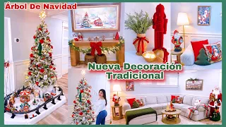 Nueva Decoración Tradicional🎄Clasica 🎅El Sueño De Mi Esposo Se Logró 💫Decora Tu Sala TV Navidad 2024