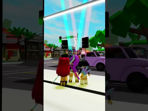 the fake huntrx was playing their music in the street🫨💀#robloxshorts #roblox