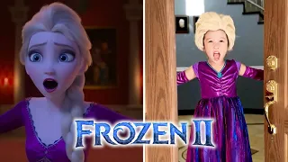 💕 ❅ "Into the Unknown" Cartoon vs. Real Life by 7-Year-Old Jubilee