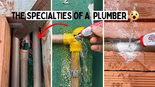 This plumber's specialty is fixing leaky water pipes 😱👏🏻