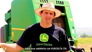 Nuestro cliente te comenta los beneficios en la elaboración de fardos con #JohnDeere