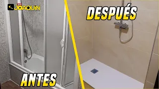 CAMBIO DE BAÑERA POR PLATO DE DUCHA (Paso a paso)