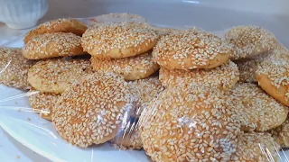 كعك ابو السمسم بمواد قتصاديه والطعم عجيب 😍