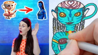 How to draw Avatar 3  Ballerina Cappuccino  and other characters