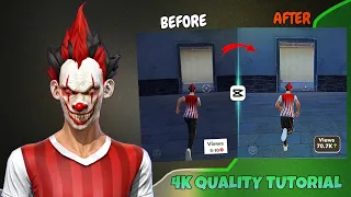 How to increase free fire video quality like @PATANGAMERYT|| 4k quality tutorial free fire 🤩
