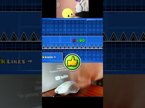 It's Me It's Verity VS 90 Click Wave Spam in Geometry Dash! #shorts