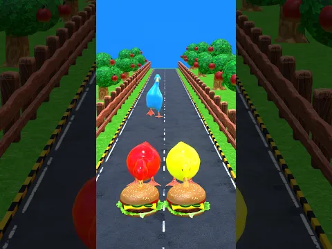 A Doll & the Scary Teacher feed a Duck Burger #ScaryTeacher3D #Trending #Shorts  #funny #duck