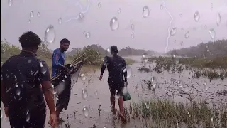 CARDUMES DE SIRI EM MEIO A TEMPESTADE NA ILHA DE SALOMÃO EM RAPOSA.