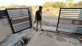 simple gate design || sliding gate design #welldigging #gate #sliding_gate #chinnmayfabrication75
