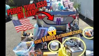 O MAIOR ACHADO do CANAL ATÉ HOJE! ENCONTREI VÁRIOS ELETRODOMÉSTICOS!! DUMPSTER DIVING nos EUA