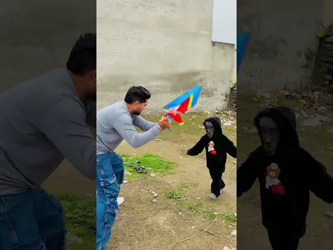 पतंग फड़ाने वाले जानवर से बच्चों को बचा लिया आज😍🪁#kiteflying #kite #patang #patangbazi