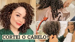 Cortei meu cabelo curto: chanel de bico cacheado ✨
