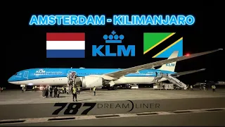TRIP REPORT | First Time On The KLM 787-10 | Amsterdam🇳🇱To Kilimanjaro🇹🇿 | KLM 787-10 | JustAviation