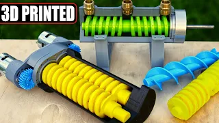 3D Printed Screw Pump - 3 Different Way