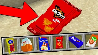 Provei Comidas da Vida real no Minecraft...